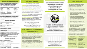 Legal Size Brochure - Includes Application