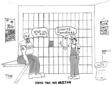 Doing Time for HR2749 - Cartoon by Jaime Jones - The Date People
