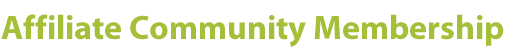 Affiliate Community Membership