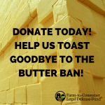 TOAST GOODBYE TO THE BUTTER BAN- 2018 Fundraiser
