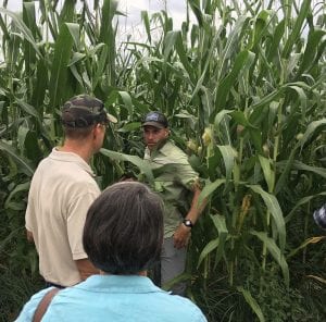 Attendees of the Profitable Farm Workshop taking a tour of Marksbury Farm at the Profitable Farm Workshop in Kentucky.