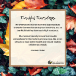 The Launch of Thankful Thursdays!
