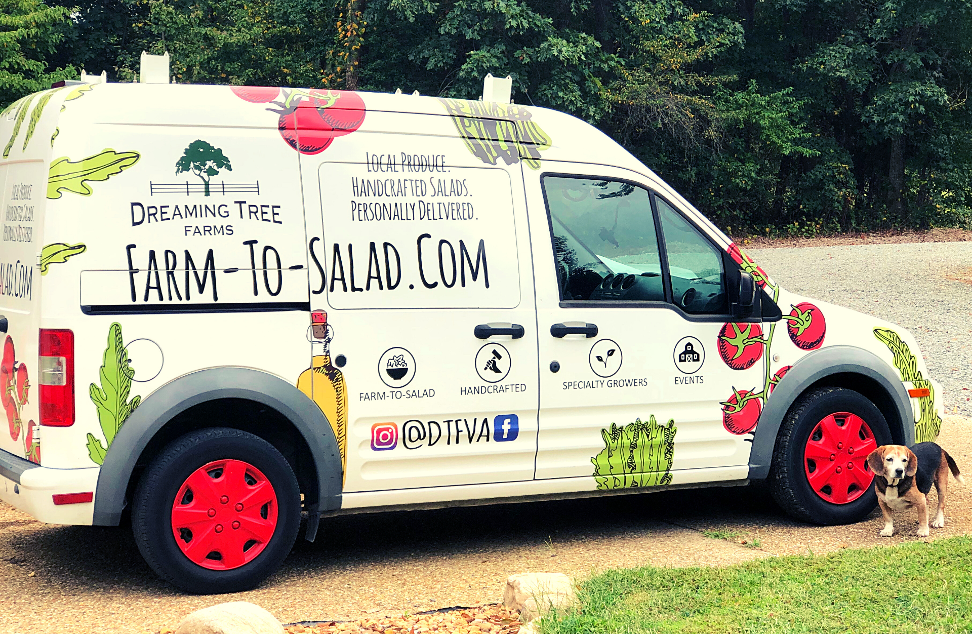 Farm-To-Salad Delivery Van