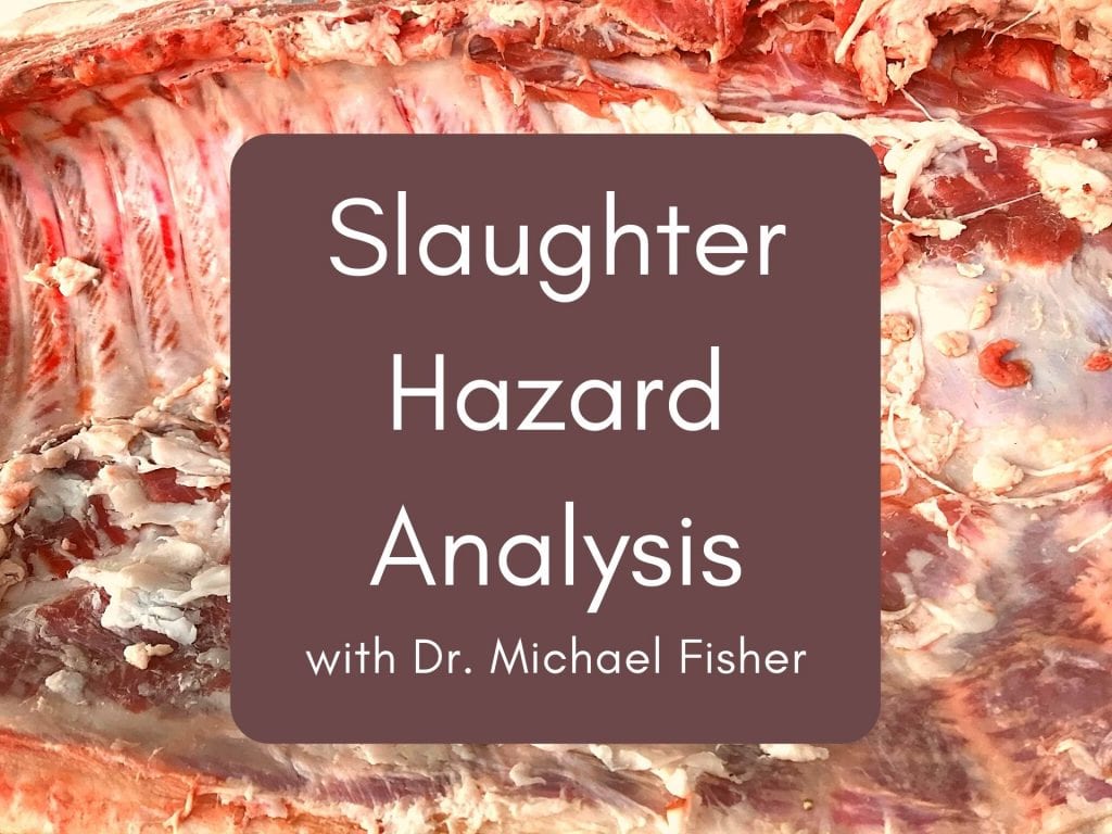 Slaughter Hazard Analysis