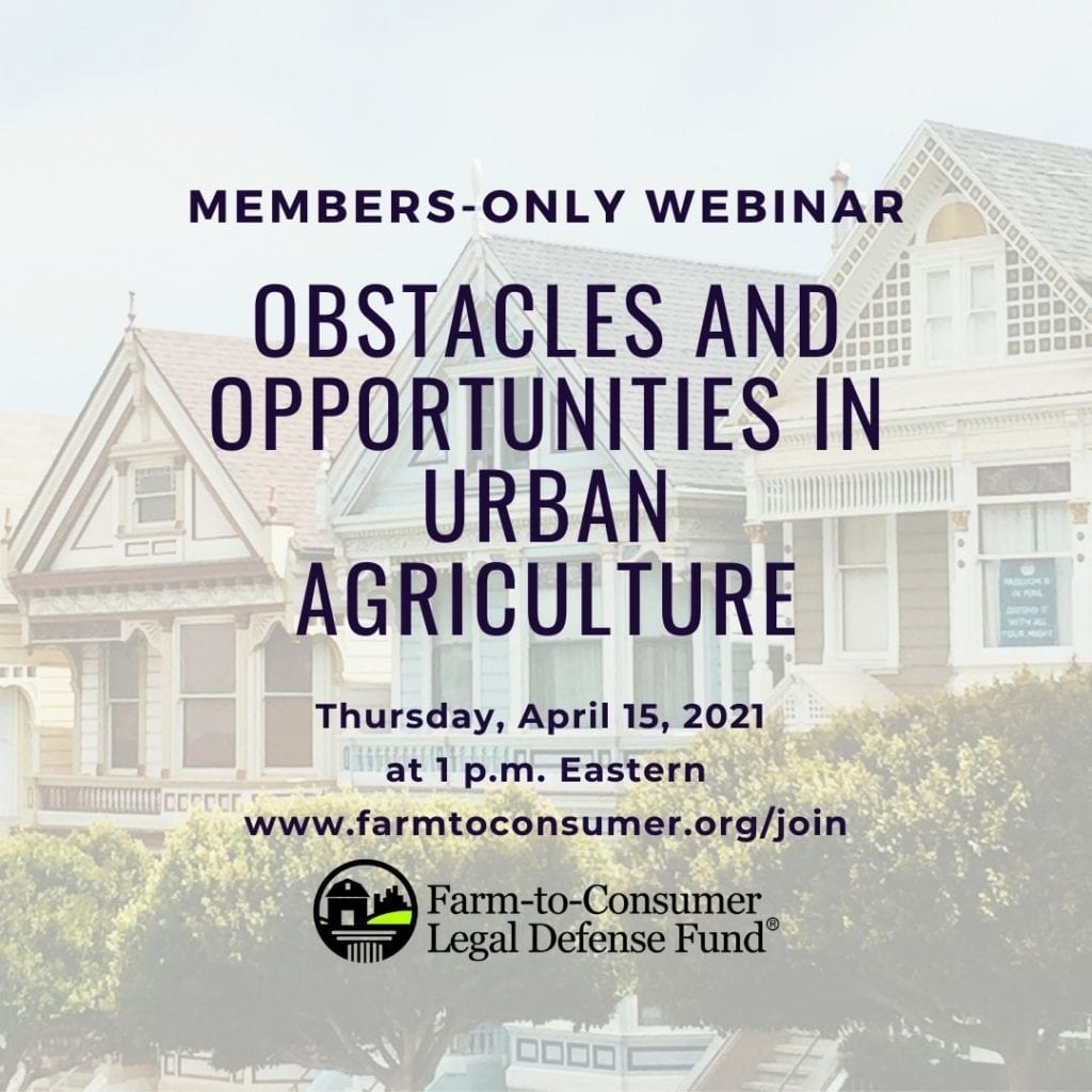 Urban Agriculture Webinar