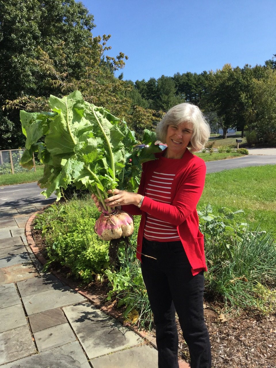 Kathy with Turnip