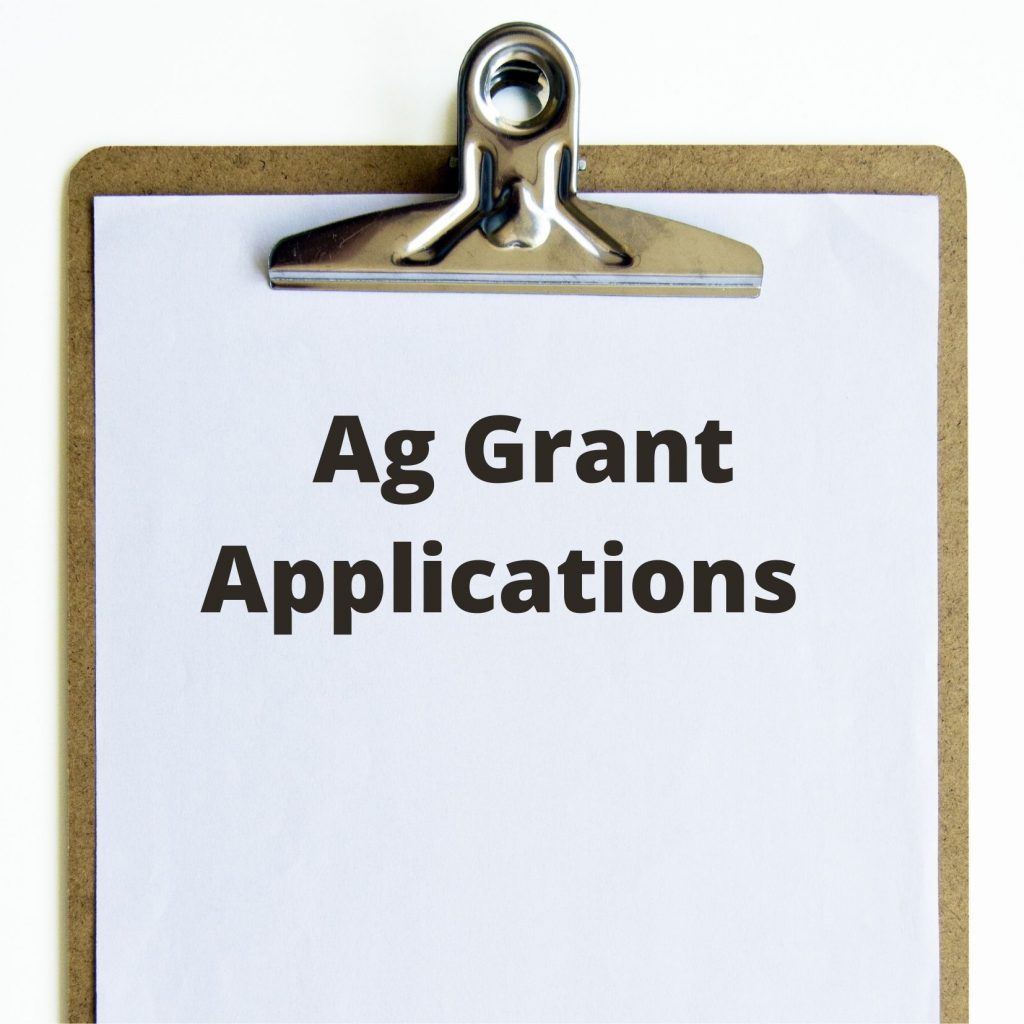 Ag Grants on Clipboard